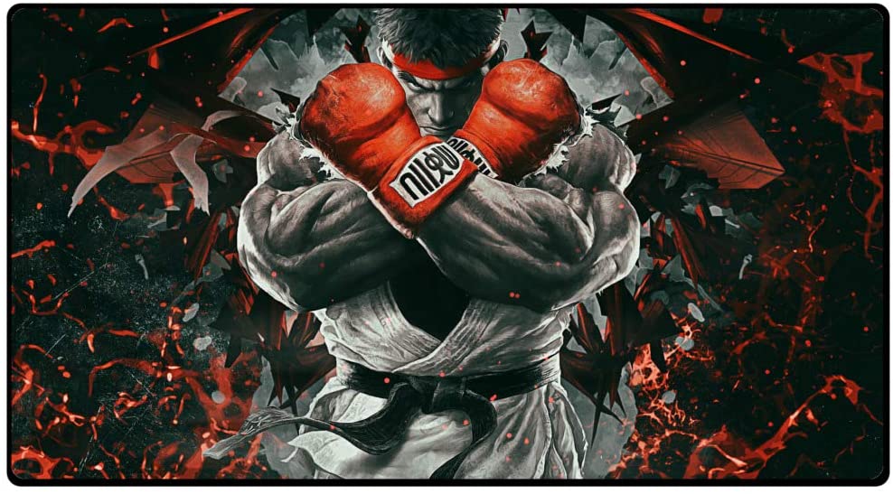 Mousepad Gamer Borda Costurada Guerreiro Grande 70x35 Speed