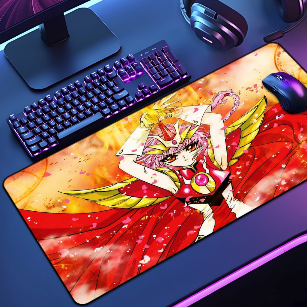 Mouse Pad Grande Guerreiras 65x30 70x35 80x35 90x40 90x50 120x60 Antiderrapante Borda Costurada