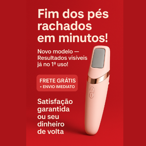 Lixador de Pé Elétrico Portátil Profissional – Remove Calos e Deixa os Pés Macios