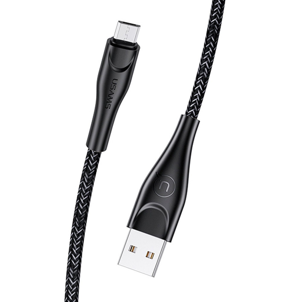 Cabo Usb Usams Usb A pra Micro Usb Máx. 2A 2Metros Preto