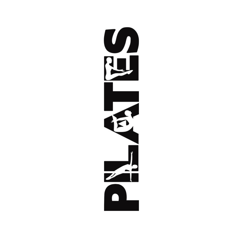 Adesivo para Palavra Pilates 2metros por 38 cm cor preto