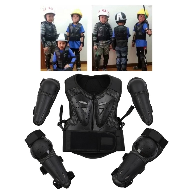 STE Kids Corpo Peito Coluna Colete Motocicleta Para Jaqueta Armo