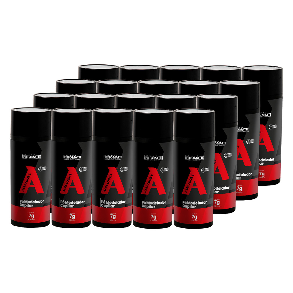 Kit 20 Un Pó Modelador 7Gr - Alfa Look'S