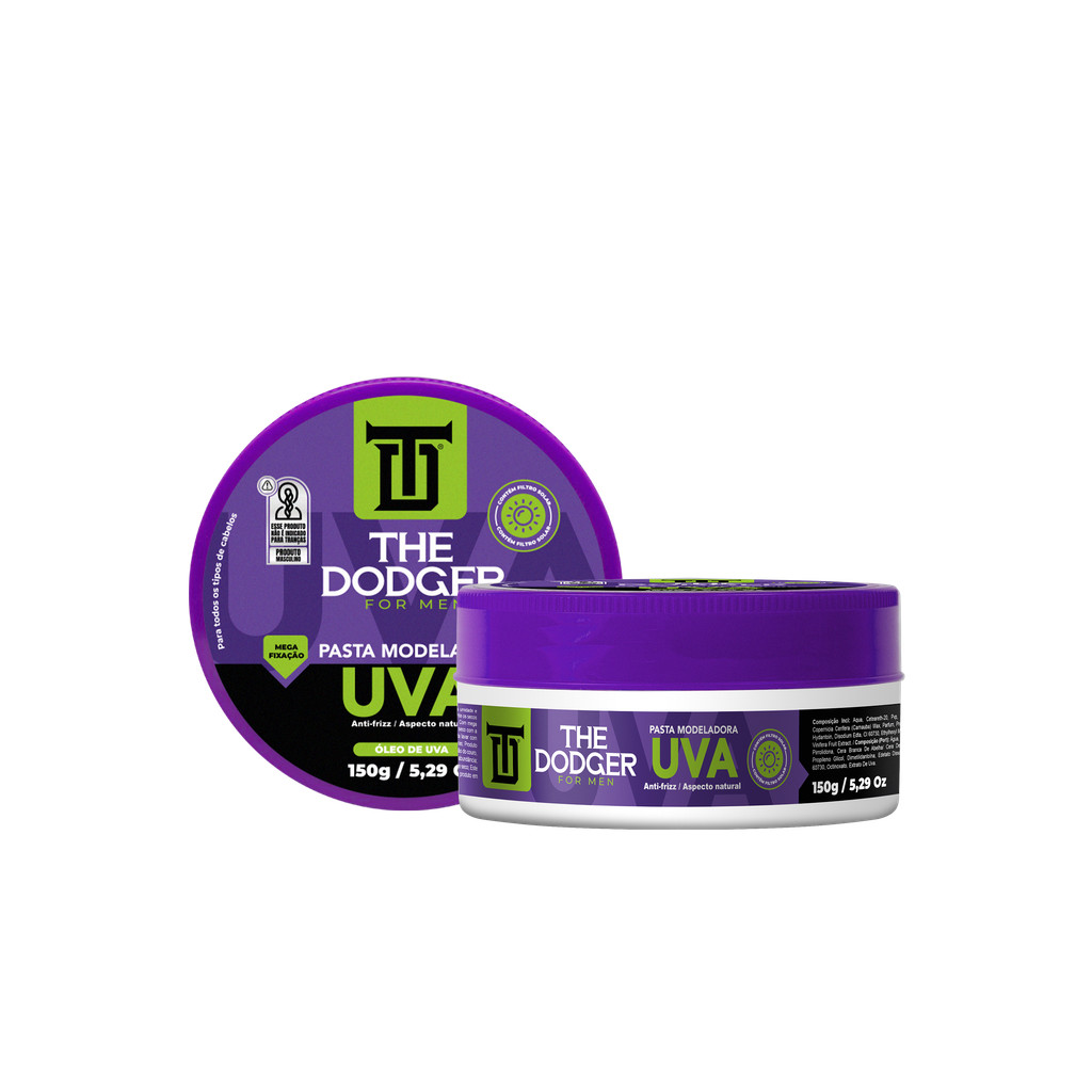 Pasta Modeladora Cabelo Uva 150g The Dodger Fixação Forte