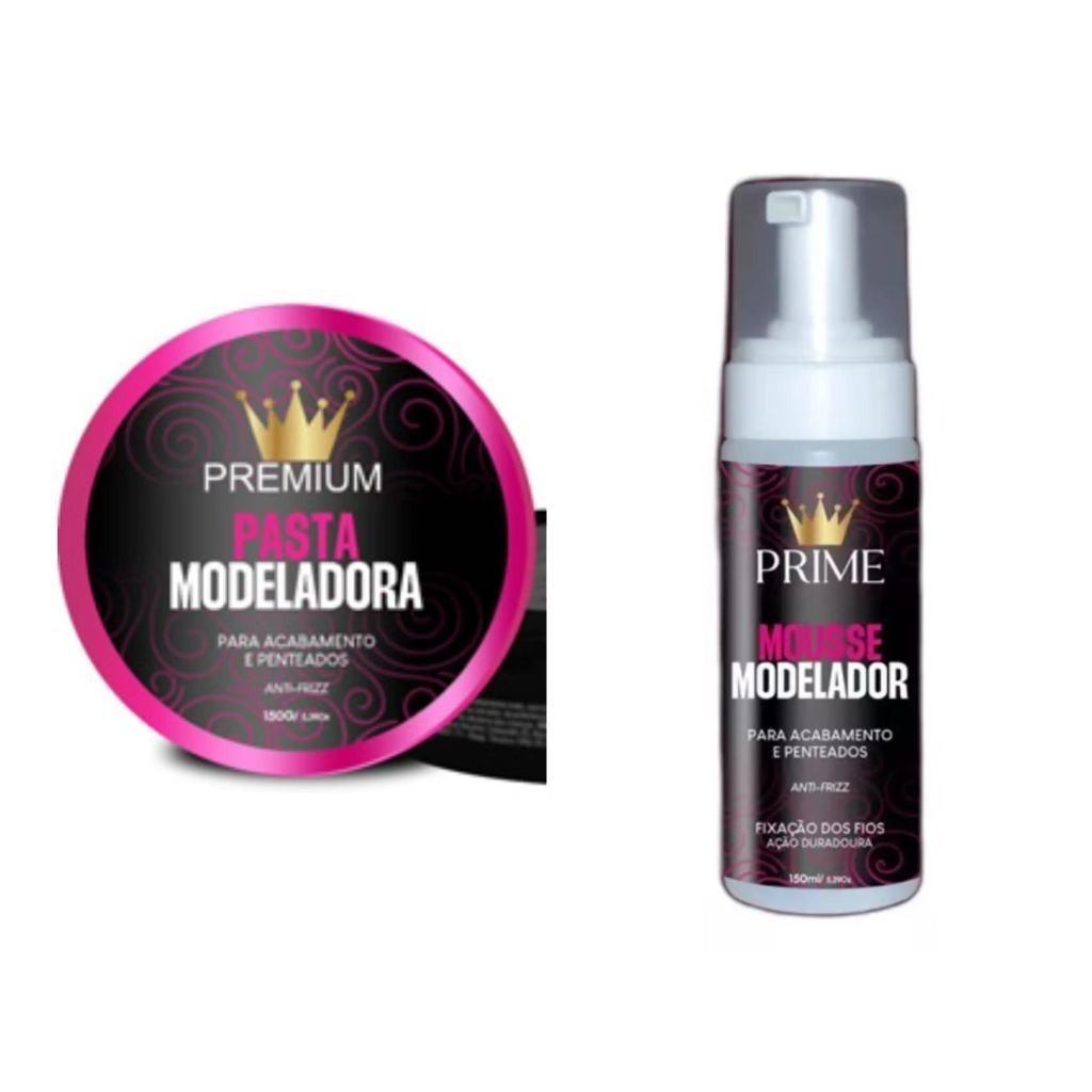 Kit 1un Pasta Modeladora 150g PREMIUM + 1un Mousse Modelador Prime 150ml