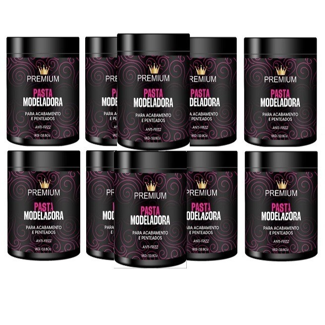 PASTA MODELADORA PREMIUM 1KG - Caixa 10 UNIDADES
