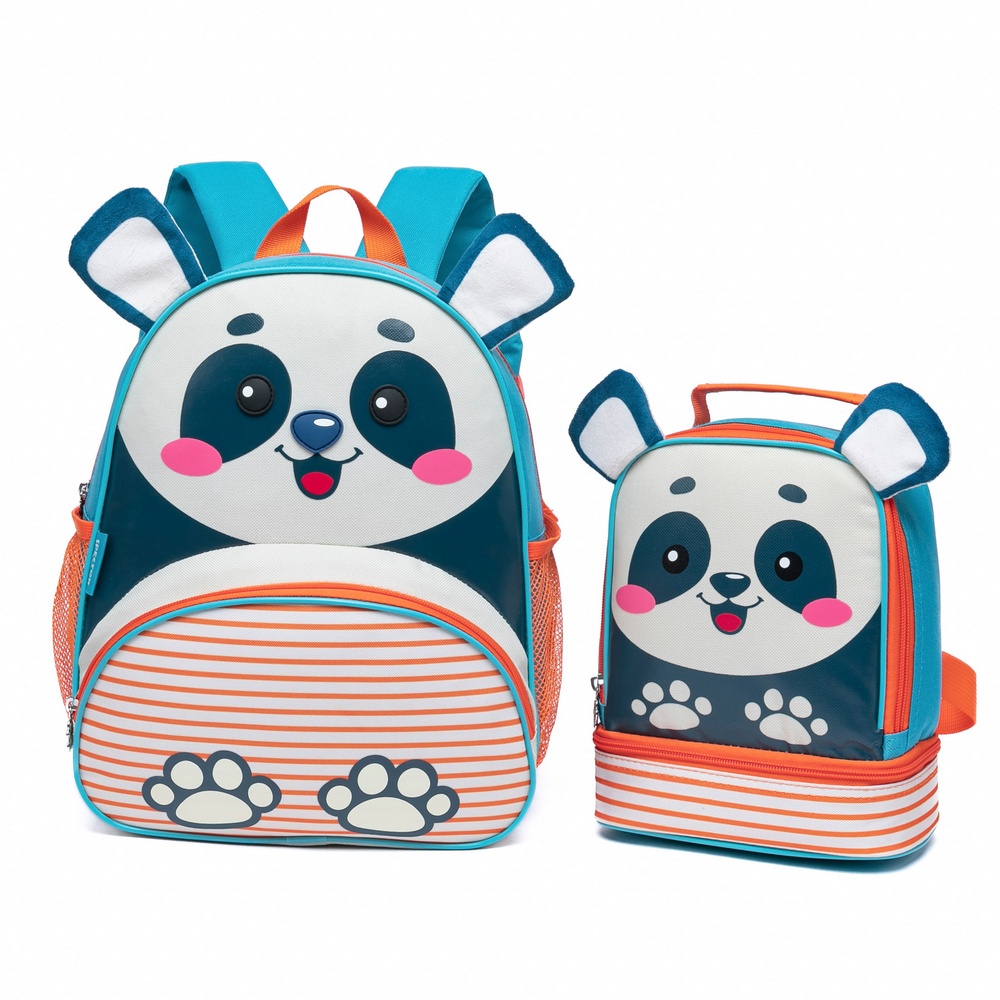 Kit Mochila Spector Lancheira Espaçosa Infantil Passeio Resistente