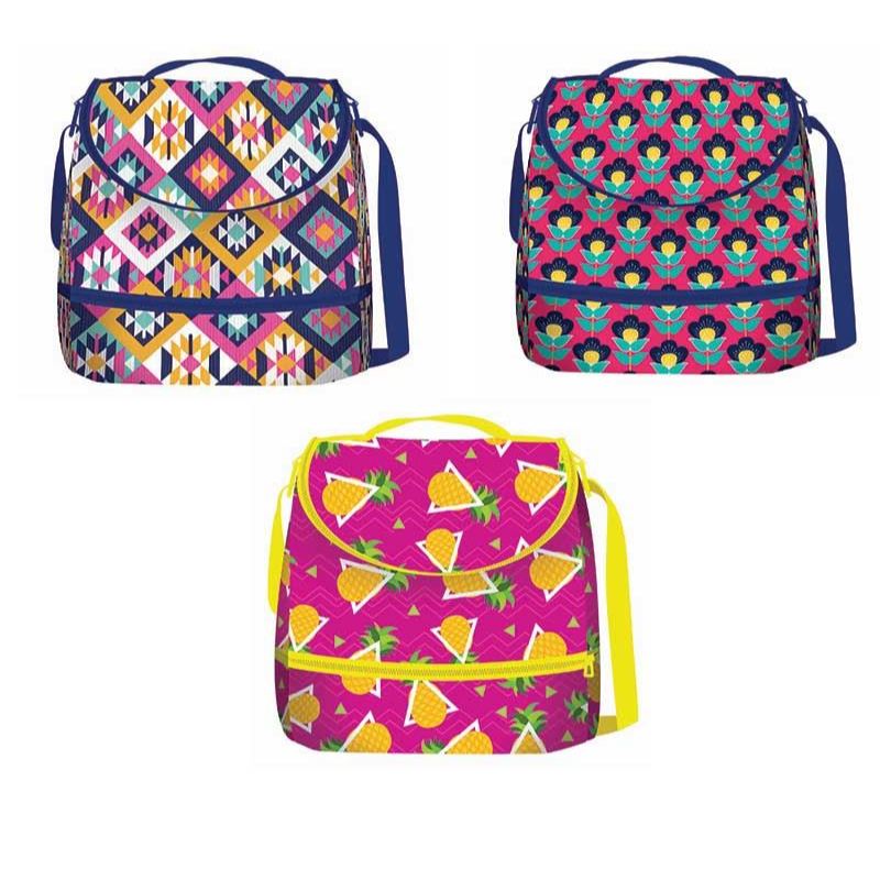 Lancheira Bolsa Térmica Marmita Academia Passeios Dois Bolso