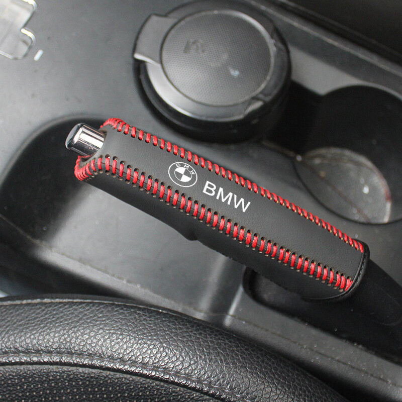 Capa Protetora Universal de Couro para Freio de Mão de Carro para BMW G20 F30 E60 E46 E90 F10 G30 E36 E30 X1 F48 X3 G01
