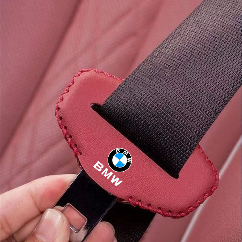 Para BMW X1 X3 X4 F48 F10 G30 G20 G32 F26 F15 F16 F13 Capa Protetora de Couro para Fivela de Cinto de Segurança do Carro