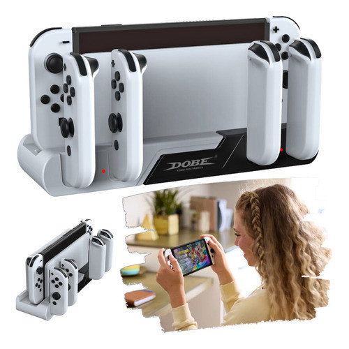 Base Suporte Carregamento Nintendo Switch Oled Joy-con Dock