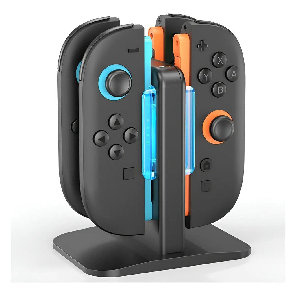 Base Dock Carregador Magnético Compatível Com Até 4 Joy-con.