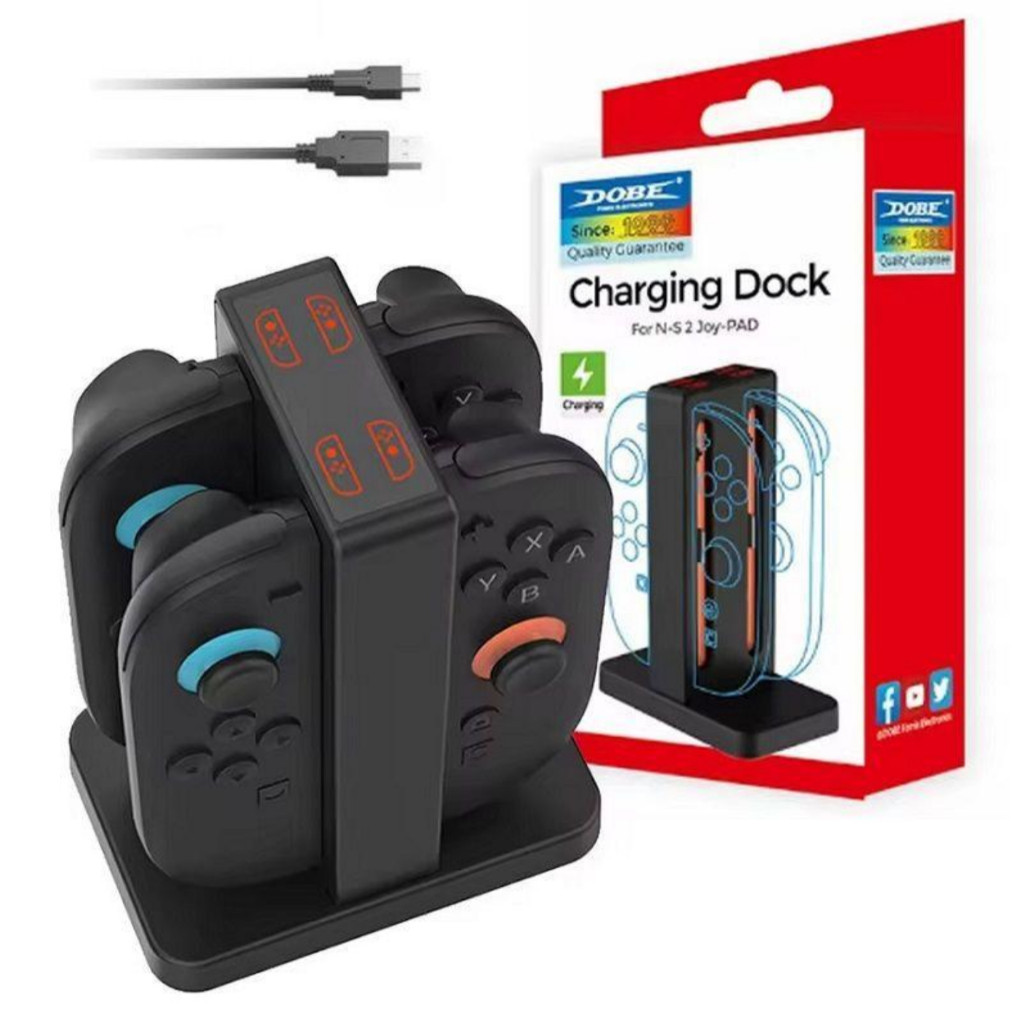 Carregador Para Nintendo Switch 2 Joy-con 4 Controles Estação Base - Dobe