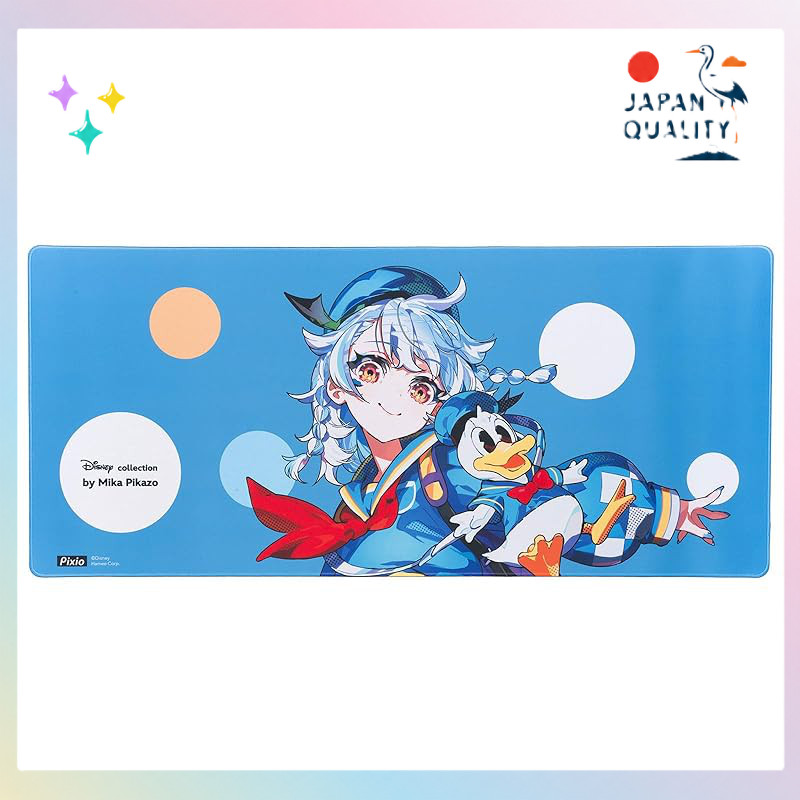 Pixio XXL Disney Mika Pikazo Mouse Pad Gamer — Desk Mat Grande de Tecido com Base de Borracha Antiderrapante