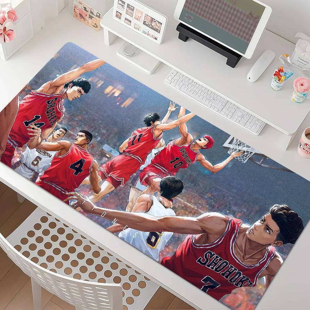 Anime S-slam Mouse Pad Antiderrapante Borda De Borracha Bloqueada Espessada Laptop Gaming D-dunk Desk Mat