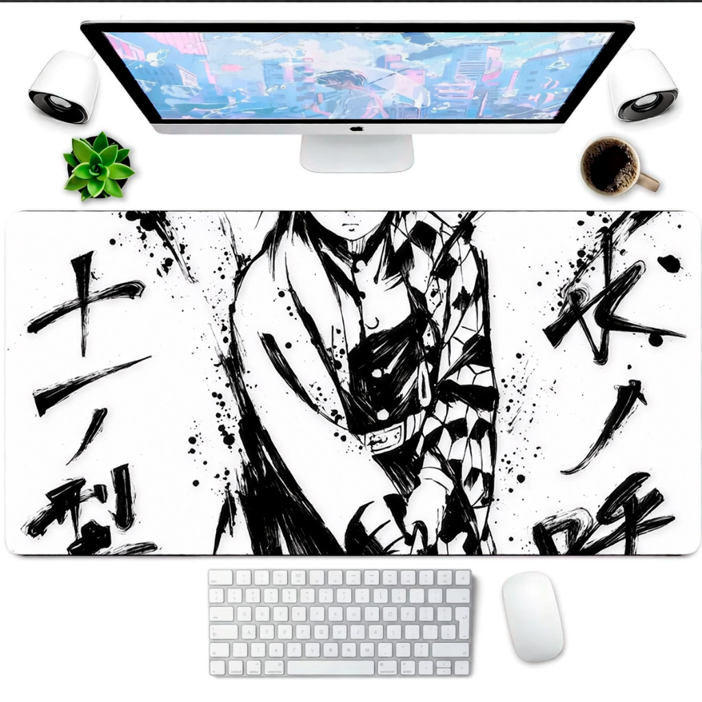 Mouse Pad Gaming Personalizado Masculino Desk Mat Grande 80x30 Ideal Para Setup Completo e Notebook