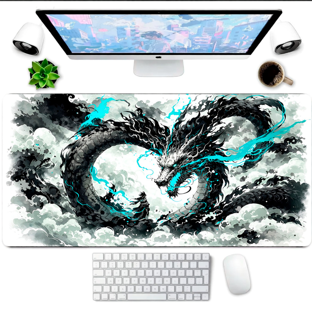 Mouse Pad Gaming Personalizado Masculino Desk Mat 80x30 Superfície Speed Para Jogos FPS e Trabalho