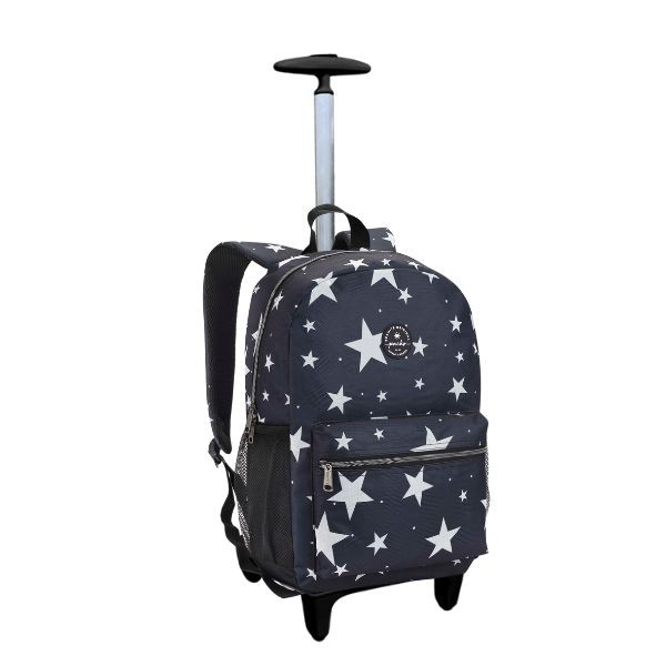 Mochila Rodinha Juvenil Espaçosa Reforçada Feminino