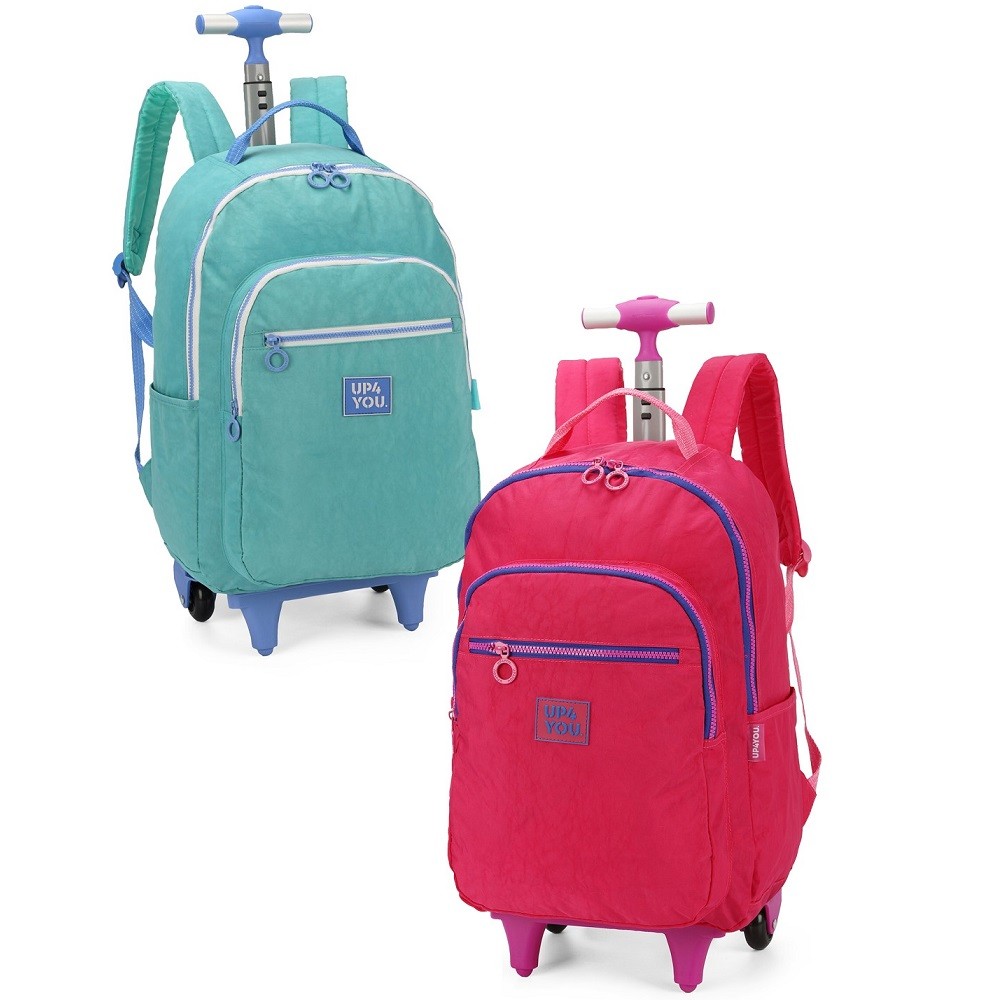 Mochila De Rodinhas Escolar Juvenil Premium Up4you
