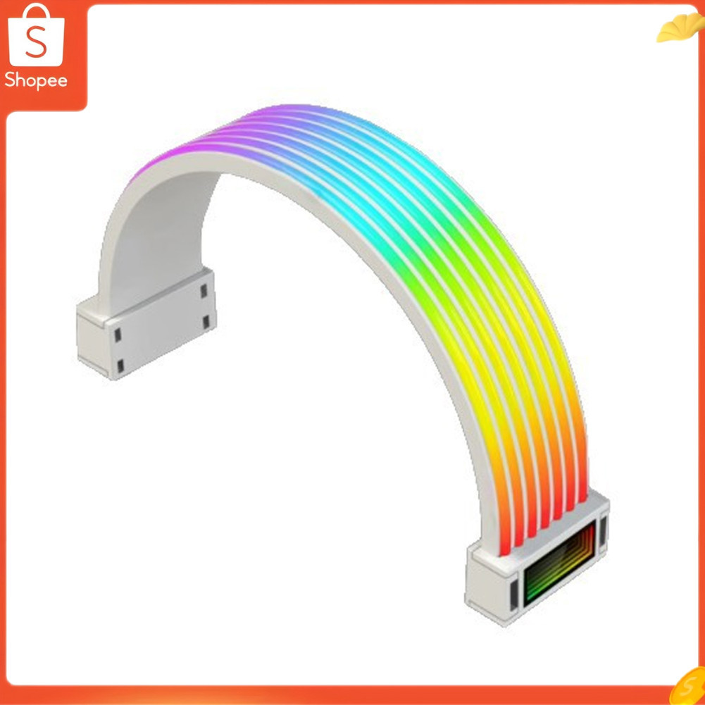 Cabos RGB Capa 132 LEDs 24Pin Placa-mãe GPU Power Light Panel 5V 3Pin ARGB LED Strip para decoração PC Case