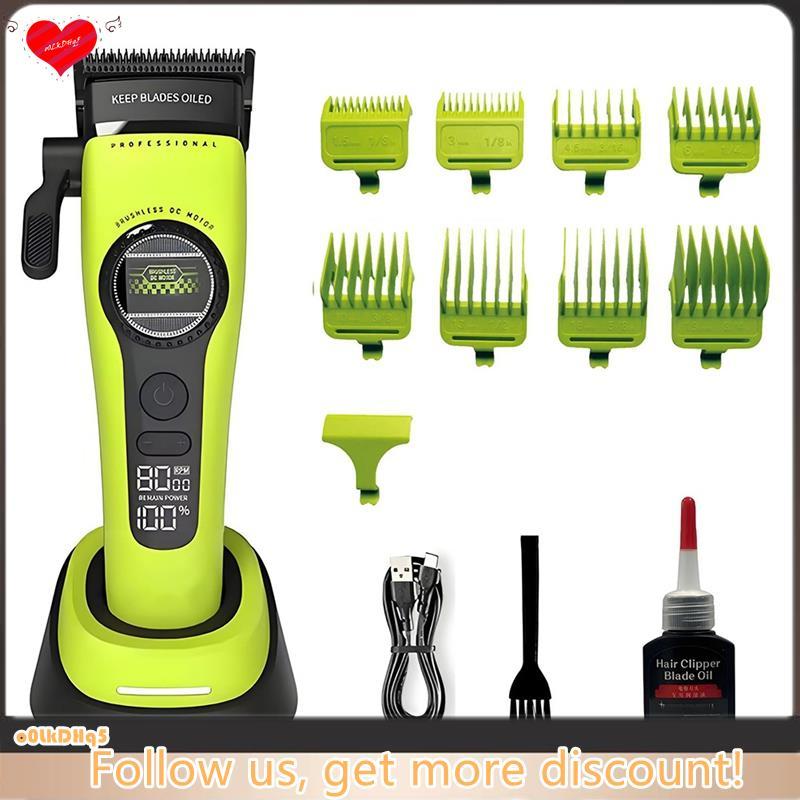 Motor Sem Escova , Máquina De Cortar Cabelo Para Homens , Aparador De Profissional Com Rotor Externo E Base De Carregame