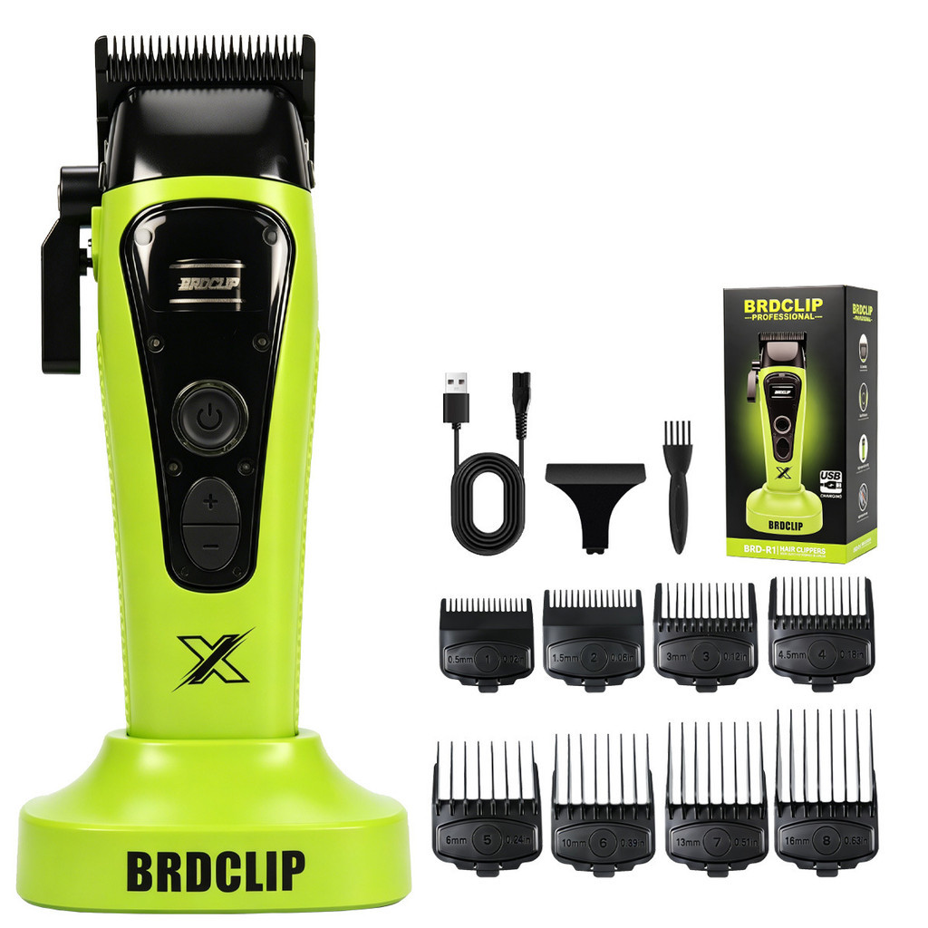 BRDCLIP BRD-R1 rotor Externo Máquina De Cortar Cabelo Com motor Sem Escova Cabeça De Óleo Ajustável Para Ferramentas De