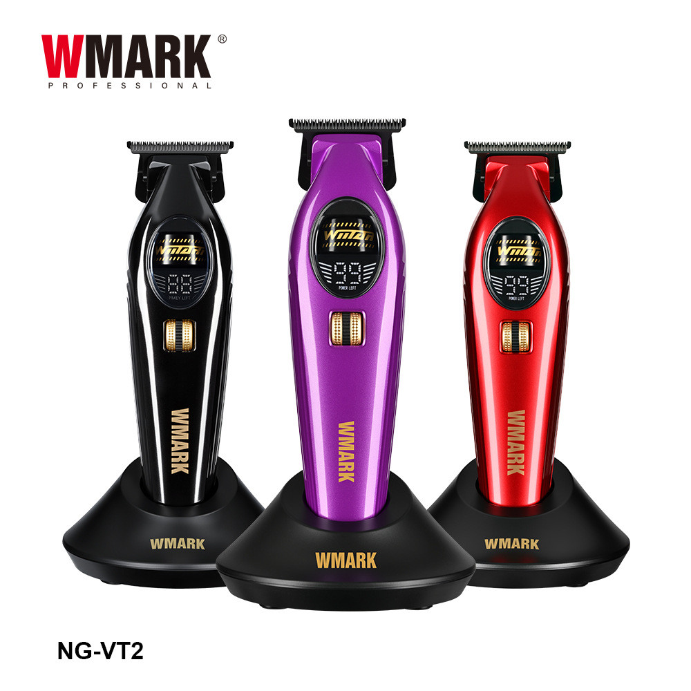 Máquina De Cortar Cabelo De Escultura Sem Escova Com Rotor Externo WMARK NG-VT2 Cabeça De Lâmina DLC De 9000 RPM E Óleo