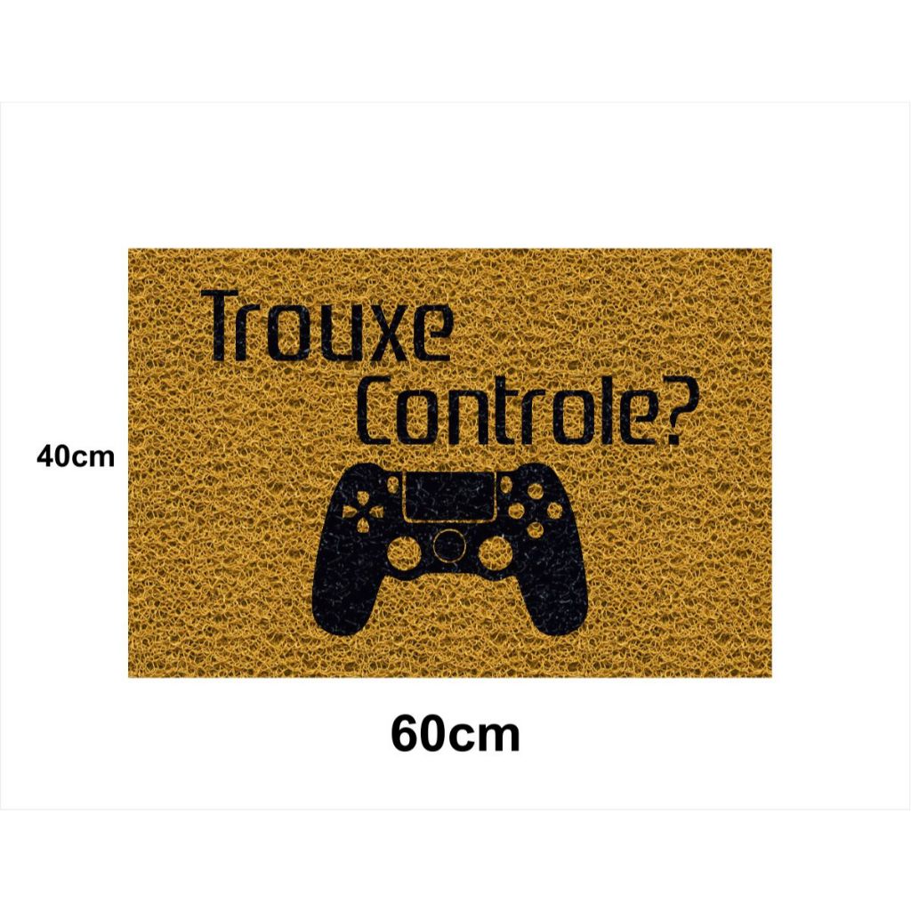 Tapete Capacho Trouxe Controle 60x40 Gamer Play Jogos Porta