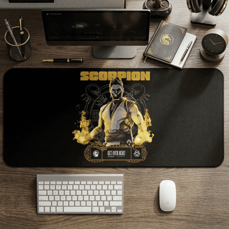 Mousepad Scrpin Mortaaal Kooomba Grande Desk Mat Gamer Antiderrapante Promoção Lançamento