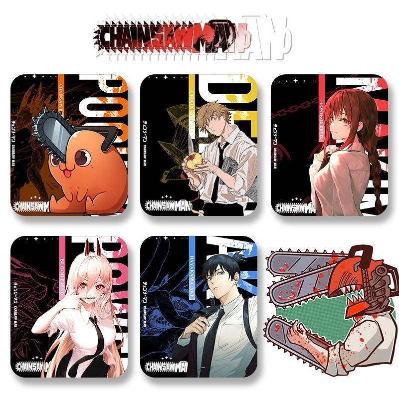 Motosserra Homem Mouse Pad Anime Series Mat Desktop Almofada de Borracha Antiderrapante PC Mouse Pad Mesa Redonda Gamer