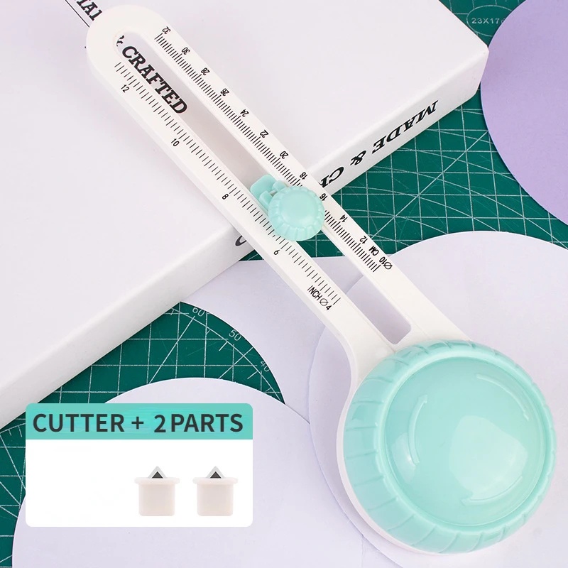 Cortador rotativo  Circular 10-32 Cm De Papel Ajustável Portátil Papelaria Encaderção Scrapbook Guilhotina