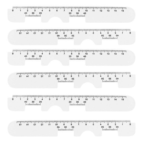 10 Régua Medir Distância Pupila Dp Óptica Optometria Precisa Ópticas e Optometria Leve e Portátil