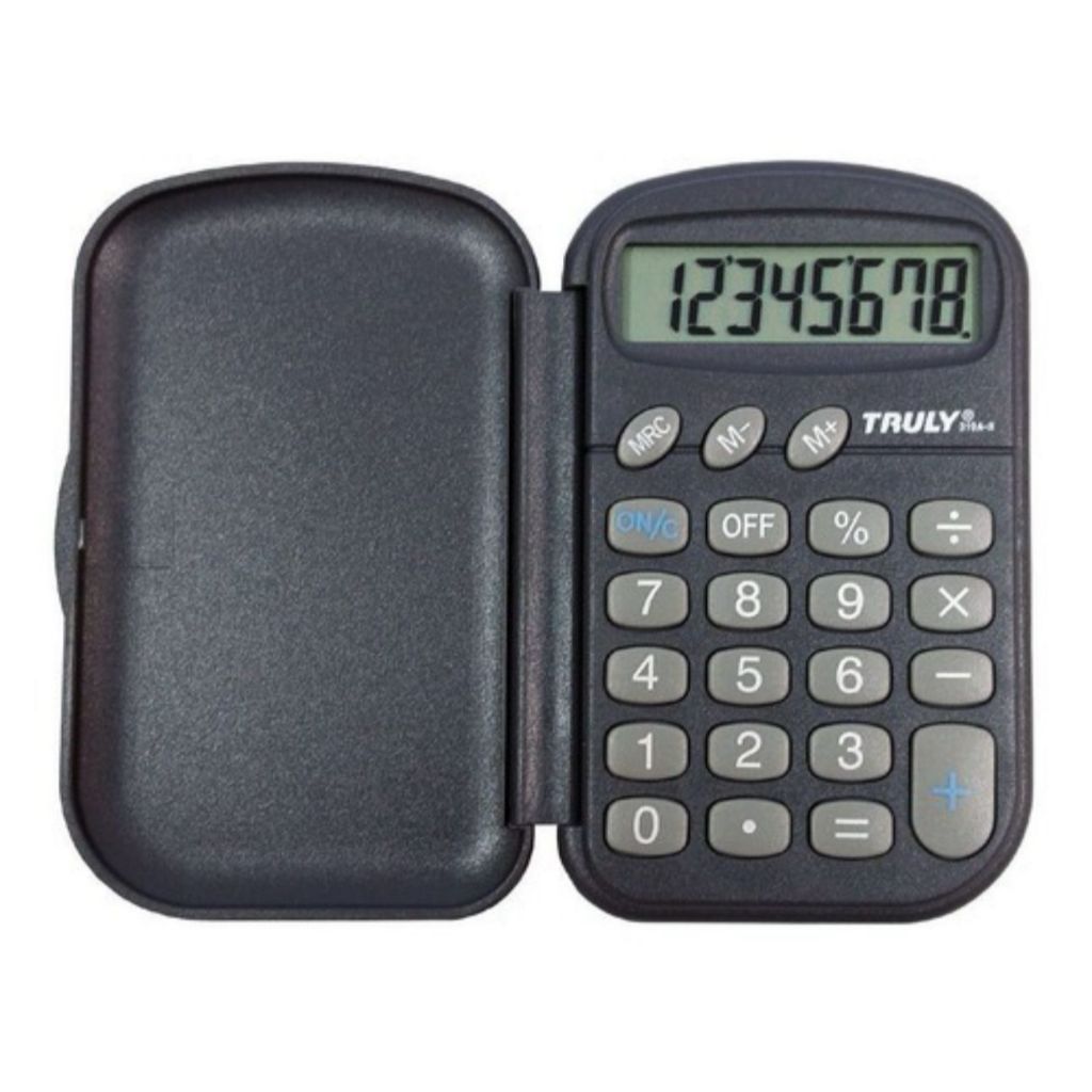 Calculadora de bolso pórtatil 8 Dígitos Display Grande 319a Truly