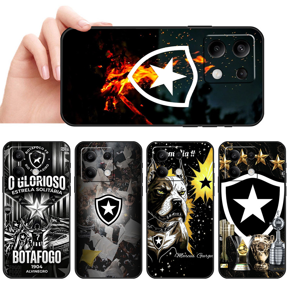 Telefone De silicone Macio À Prova D'água Redmi Turbo 4 Pro Note 14 Plus 5G Estilo PretoBranco Rio Capa Protetora anti-Q