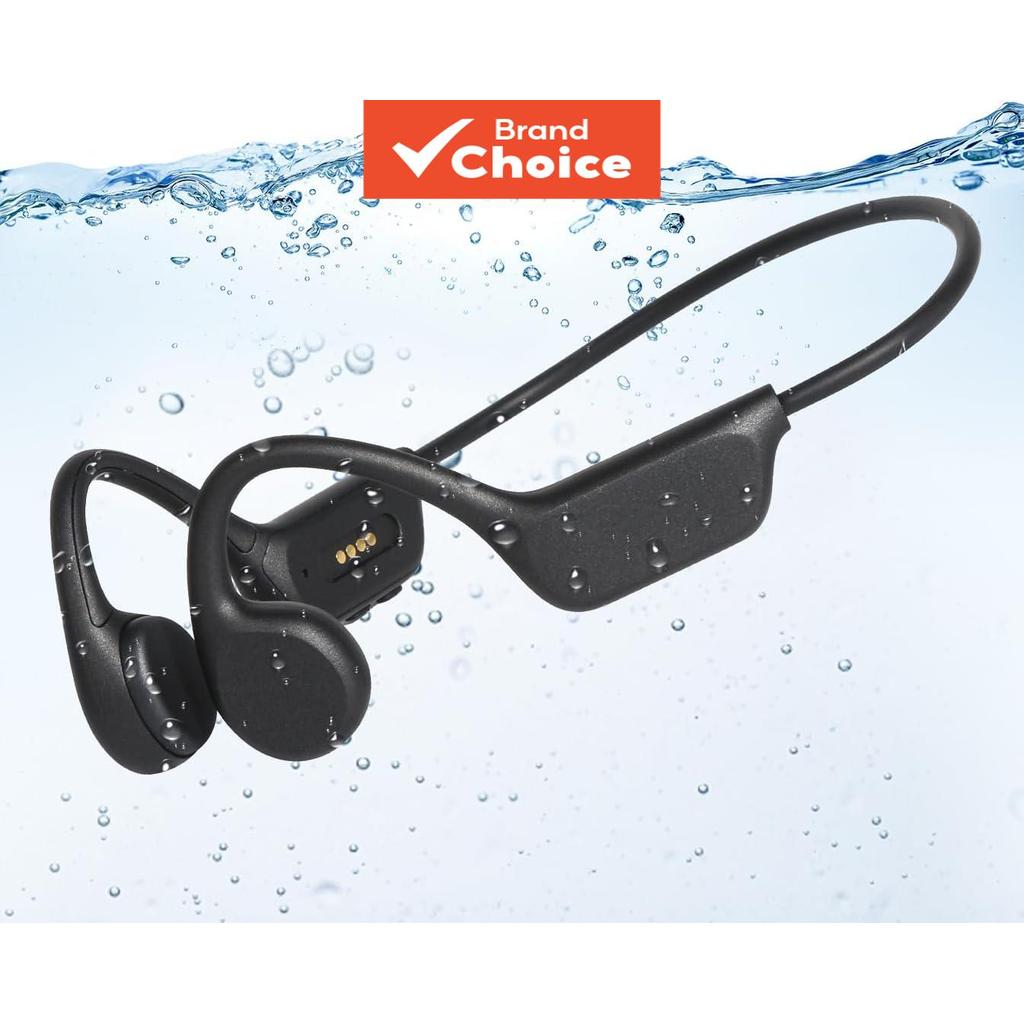 SPRISE X7 Fones de Ouvido de Natação IPX8 à Prova d'Água Condução Óssea Fones Abertos 32GB Memória MP3 Player para