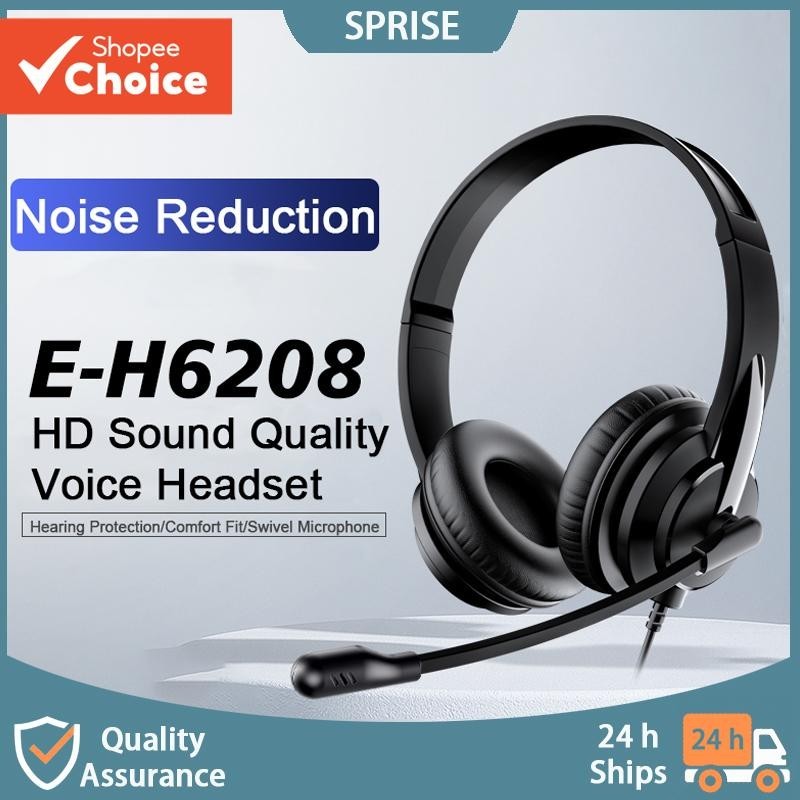 SPRISE Fone De Ouvido Estéreo Rotativo Microfone 3.5mm/USB Jack Multi-Dispositivo Com Bandana Ajustável