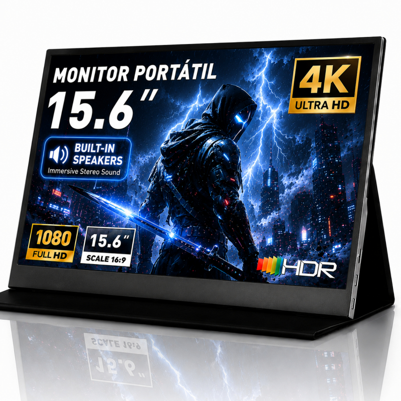 15.6-inch Portable Full HD Monitor 1080P IPS Type-C/HDMI Laptop Portable Monitor For trabalho