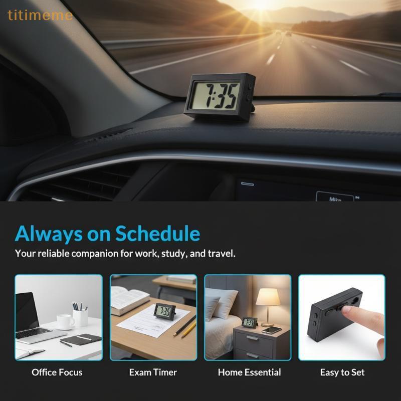 tr Mini Carro Digital Clo Grande Tela Resistente A Riscos Painel Eletrônico Durável Para Uso Longo Prazo sg