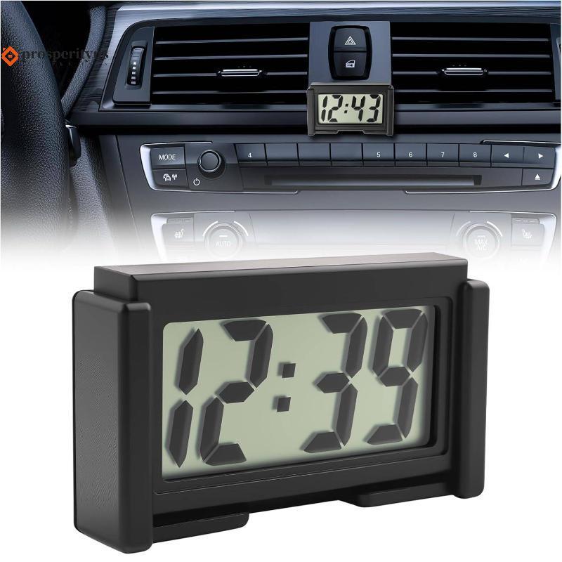 [PPTS] Mini Painel Digital Para Carro Clo 12V Portátil Grande Tela De Tempo LCD Fácil Visualização Dentro De Qualquer Ve