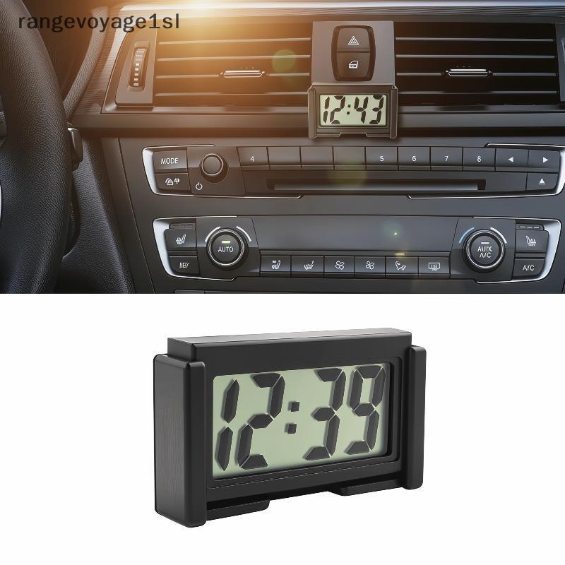 [rge] Mini Clo Digital Portátil De Painel De Carro 12V Com Grande Tela De Tempo LCD Para Interiores De Veículos Modernos