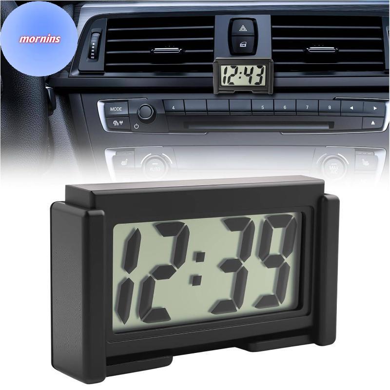 MORNIN Painel Digital Para Carro Clo Com 12V Power Tela LCD Grande Mini Design Portátil Exibição De Tempo Preciso Em Tod