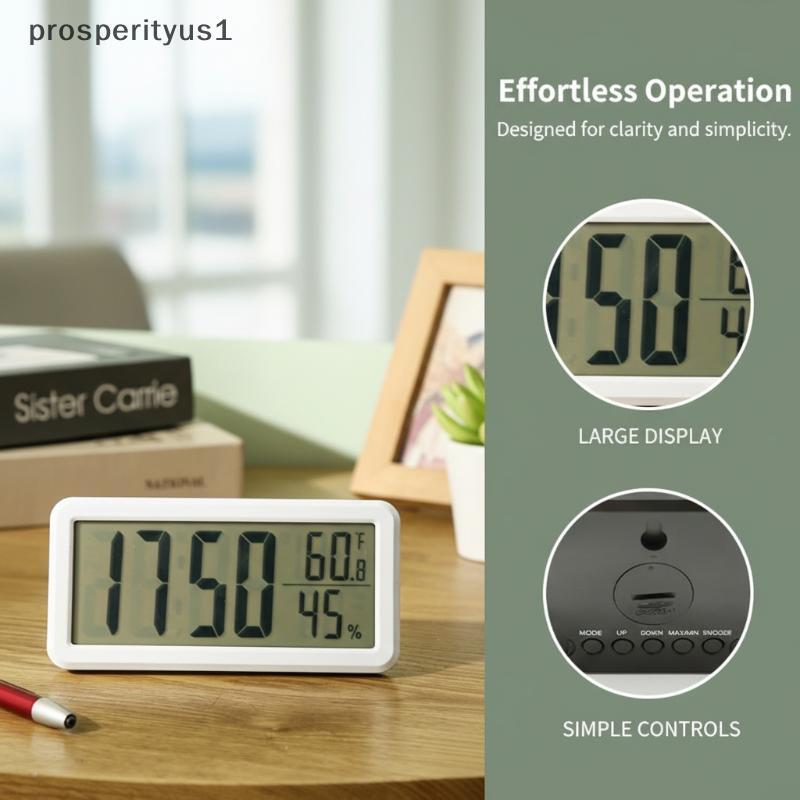 PRS Alarme De Mesa Digital Clo Com Números Grandes Tela LED Eletrônica Inteligente Para Escritório , Casa , Quarto , Lem