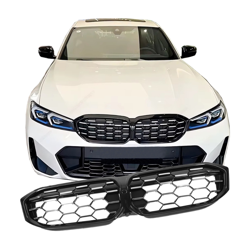 Acessorios Grade Colméia Filete Duplo Cromada Chrome 320i 330i M340i G20 Facelift 2023 2024 2025
