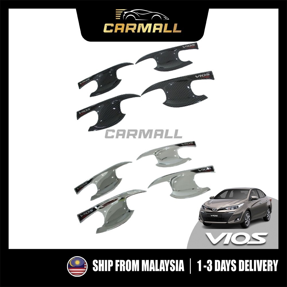 Toyota Vios NSP151 Tigela Com Alça Externa Em Carbono Cromado 2019-2023 NSP151 Facelift CarMall Acessórios Para Carro