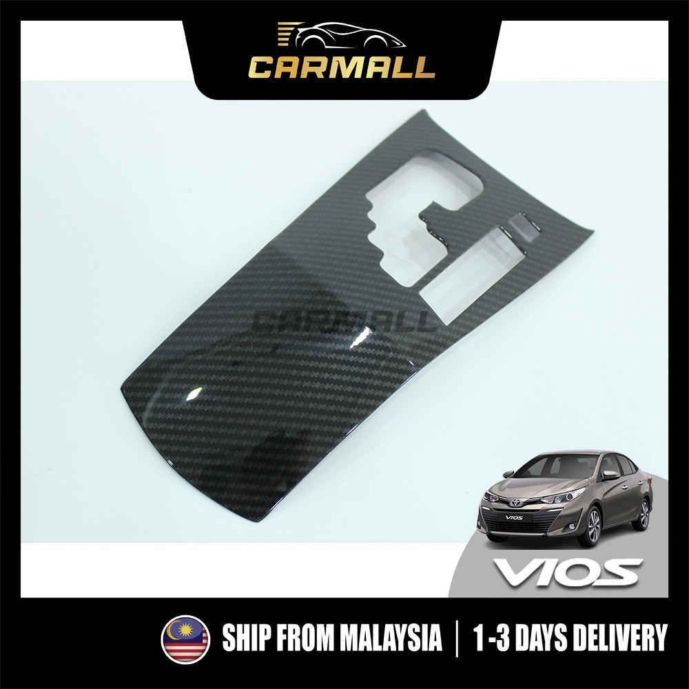 Toyota Vios Yaris NSP151 XP150 Decoração Interior Capa De Engrenagem De Carbono Protetora 2019-2023 Facelift CM
