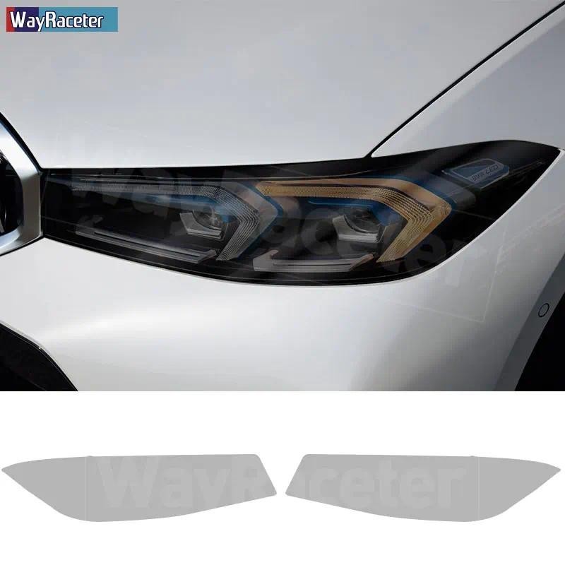 2 Pçs Película Protetora Do Farol Carro Transparente Fumado Preto TPU Adesivo Para BMW Série 3 2023 Facelift G20 G21 Ace