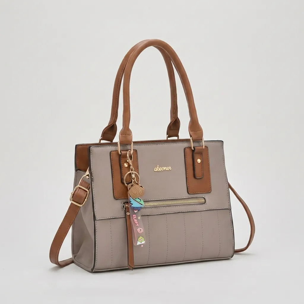 Bolsa Feminina Quadrada Transversal E De Ombro  Chaveiro
