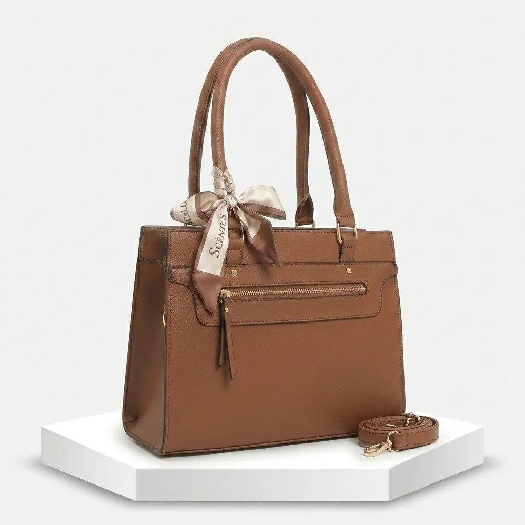 Bolsa Feminina Transversal De Ombro Com Lenço