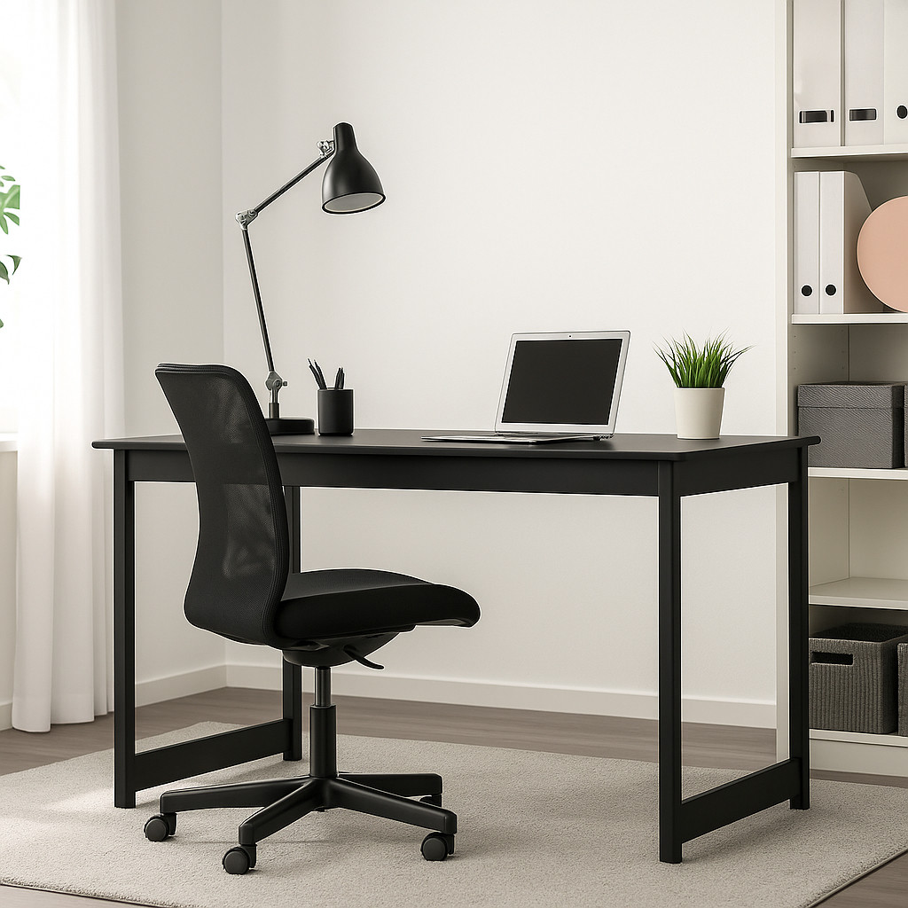 Mesa Escrivaninha Industrial para Computador Grande para Quarto de Escritório de Estudo Home Office 120x60