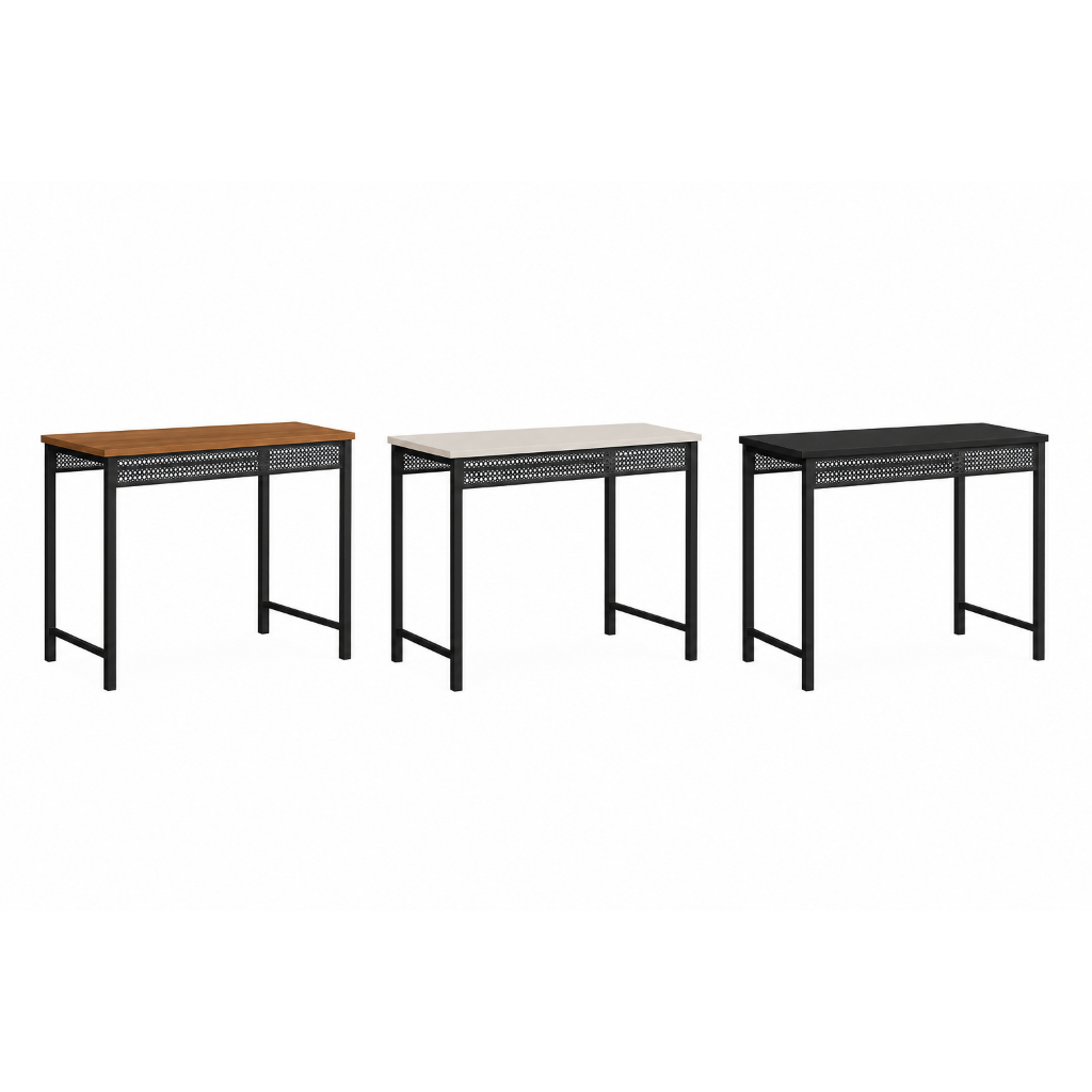 Mesa Escrivaninha Aparador Industrial 76cm para Home Office Estudos e Decoração